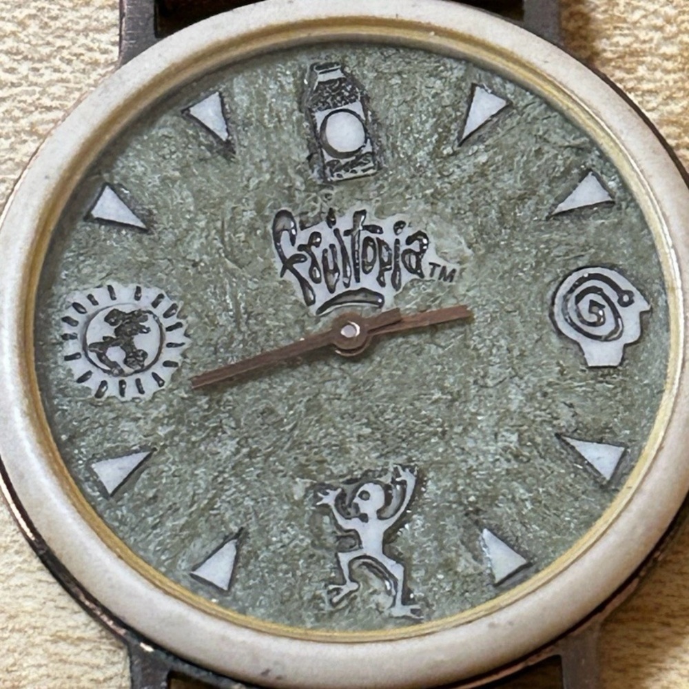 1995 RARE FRUITOPIA FOSSIL STONE WATCH ZC-00338